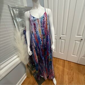 Nicole Miller Multicolor Strappy Maxi Dress